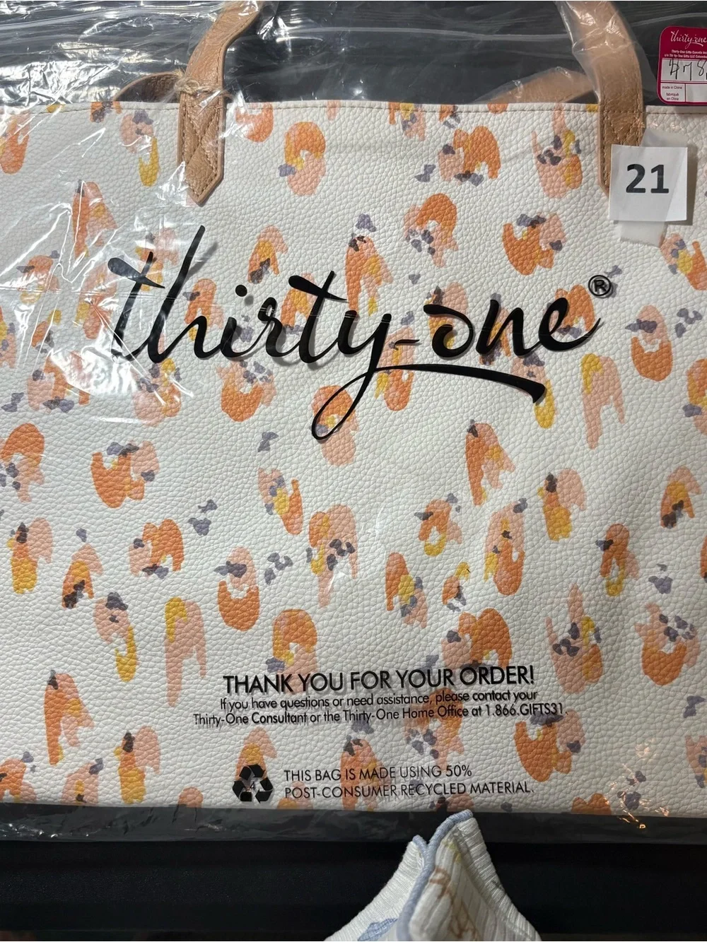 thirty-one Soft Watercolor Spits Pebble Modern Tote